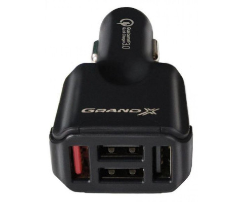 Зарядное устройство Grand-X CH-09 (Quick Charge QС3.0 1xUSB 3.6V-12V 3A-1,5A, 3xUSB 5V 4,8A) Зарядное устройство Grand-X CH-09 (Quick Charge QС3.0 1xUSB 3.6V-12V 3A-1,5A, 3xUSB 5V 4,8A)
