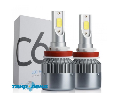 Лампы светодиодные C6 H11 12-24V COB (2шт)