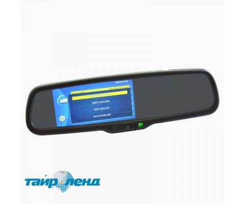Зеркало заднего вида со встроенным Full HD видеорегистратором и возможностью подключения камеры Prime-X 050DW