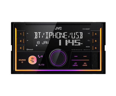 2DIN CD/MP3 ресивер JVC	KW-X830BT