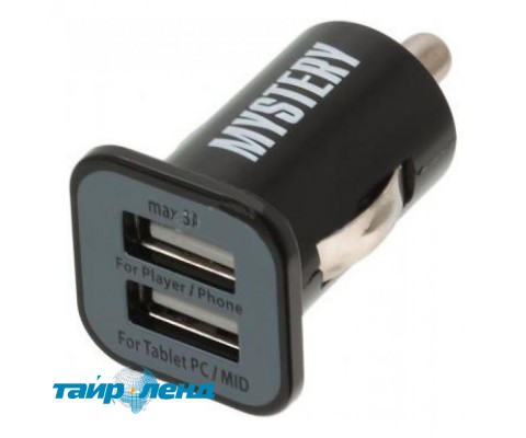 Зарядное устройство USB Mystery MUC 2/3A 12/5V 3А