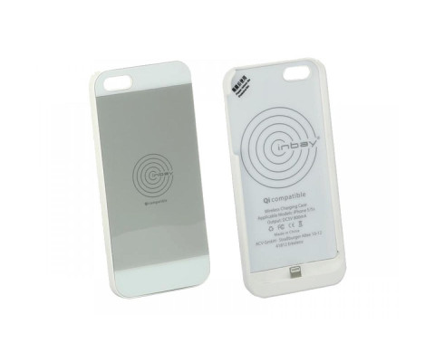 Чехол 240000-20-01 для беспроводной зарядки Inbay для iPhone 5/5S white