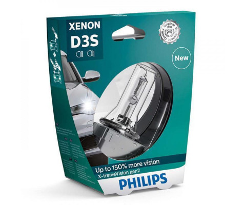 Ксеноновая лампа Philips D3S X-treme Vision 42403 XV2 S1 gen2 +150% Ксеноновая лампа Philips D3S X-treme Vision 42403 XV2 S1 gen2 +150%