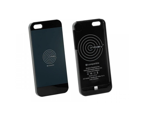 Чехол 240000-20-02 для беспроводной зарядки Inbay для iPhone 5/5S black