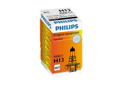 Лампа галогенная Philips H13, 1шт/картон 9008C1 Лампа галогенная Philips H13, 1шт/картон 9008C1