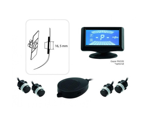 Парктроник Gazer PA45F черный