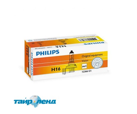 Лампа галогенная Philips H16, 1шт/картон 12366C1
