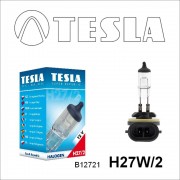 Лампа галогенная Tesla H27W/2 (PGJ13) 12V, 27W B12721