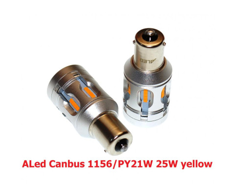 Габарит LED ALed Canbus 1156/PY21W 25W yellow (2шт)