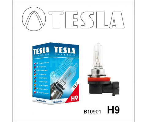 Лампа галогенная Tesla Н9 (PGJ19-5) 12V, 65W B10901 Лампа галогенная Tesla Н9 (PGJ19-5) 12V, 65W B10901