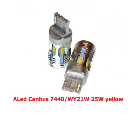 Габарит LED ALed Canbus 7440/WY21W 25W yellow (2шт) Габарит LED ALed Canbus 7440/WY21W 25W yellow (2шт)