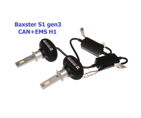 Лампы светодиодные Baxster S1 gen3 H1 6000KCAN+EMS (2 шт)