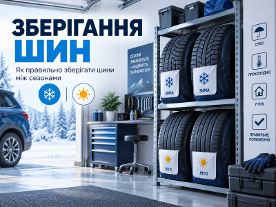 Як правильно зберігати шини без дисків і на дисках