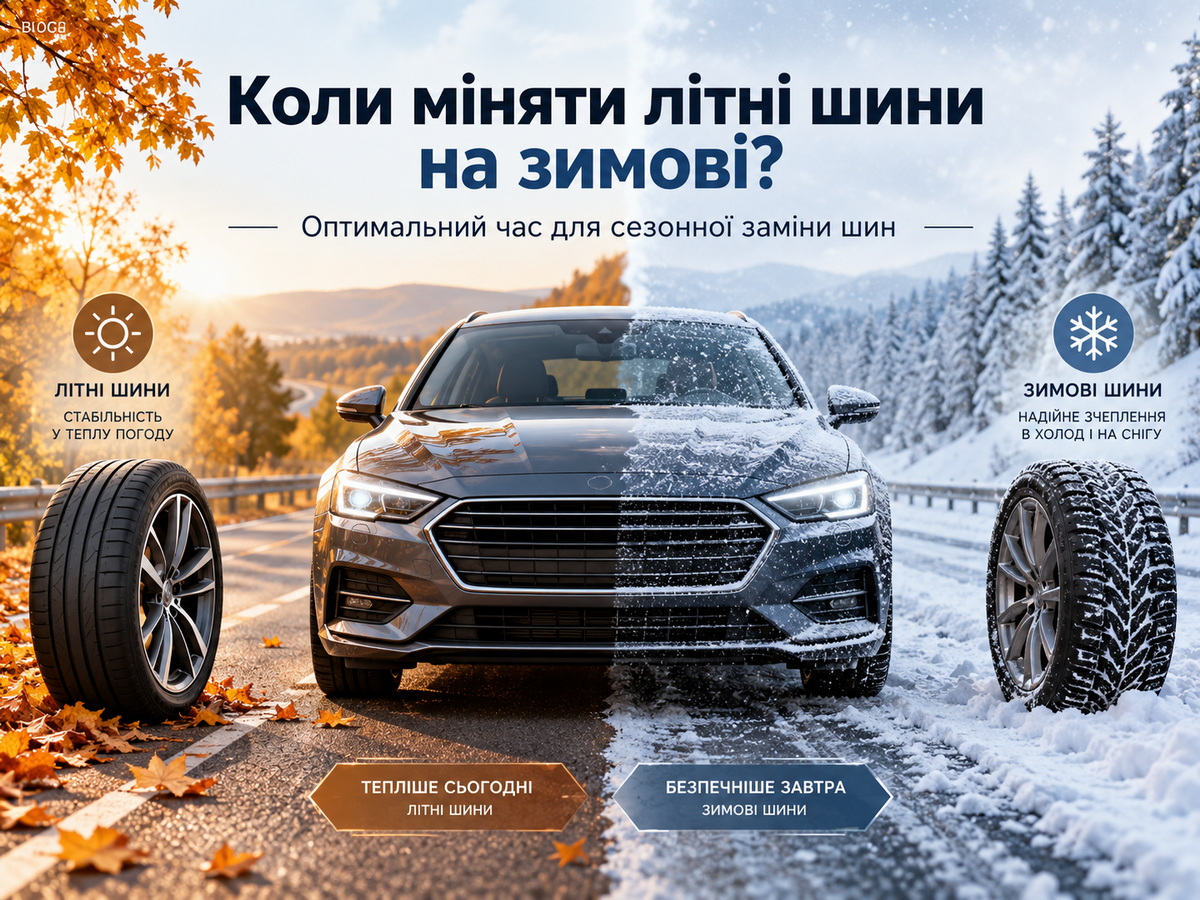 Коли міняти літні шини на зимові та зимові на літні