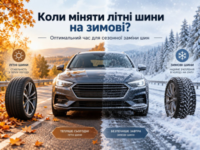 Коли міняти літні шини на зимові та зимові на літні