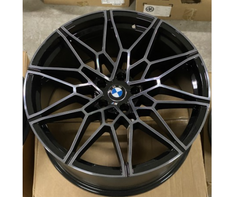 Replica BMW (B0293) 8.5x20 5x112 ET25 DIA66.6 (black machined black coating)