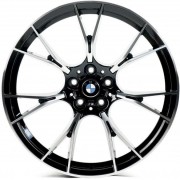 Replica BMW (B3217) 8.5x18 5x112 ET30 DIA66.6 (black machined face)