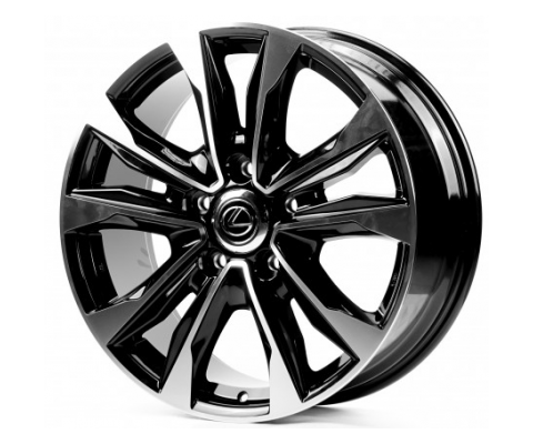 Replica Lexus (LX869) 8.5x20 5x150 ET60 DIA110.1 (black machined face)