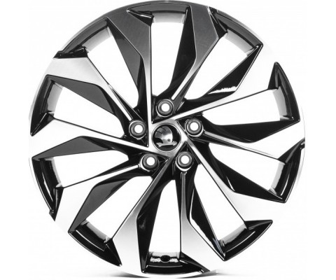 Replica Skoda (SK18931) 7.5x18 5x112 ET38 DIA57.1 (gloss black machined face)