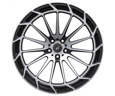 WS Forged WS-19M 10x21 5x112 ET20 DIA66.6 (satin black machined face)