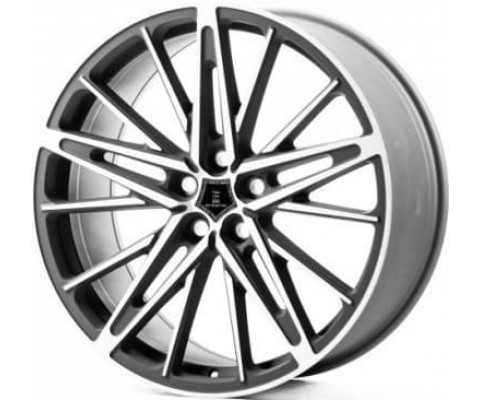 Cast Wheels CW362 9.5x22 5x120 ET40 DIA72.6 (matt gun metal machined face)