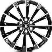 Replica Lexus (LX3218) 8.5x22 6x139.7 ET56 DIA95.1 (black machined face)