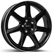 Dezent TW 6.5x16 4x108 ET46 DIA70.1 (black polished lip)