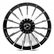 Replica Mercedes (MR2303140) 10x22 5x112 ET45 DIA66.6 (gloss black machined face)