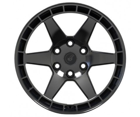 WS Forged WS6-07 8.5x18 6x139.7 ET10 DIA106.1 (gloss black dark machined face)