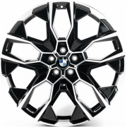 Replica BMW (B21295) 9.5x21 5x112 ET36 DIA66.6 (gloss black machined face)