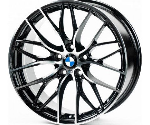 Replica BMW (B0216) 8.5x20 5x120 ET38 DIA72.6 (gloss black machined face)