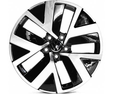 Replica Volkswagen (VV3353) 7x18 5x112 ET43 DIA57.1 (black machined face)