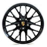 Replica Porsche (PR3083) 9.5x21 5x130 ET61 DIA71.6 (gloss black machined lip)