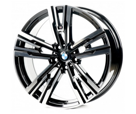 Replica BMW (B543) 8.5x20 5x120 ET35 DIA72.6 (black machined face)