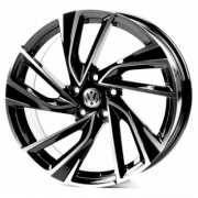 Replica Volkswagen (VV5481) 8x19 5x112 ET42 DIA57.1 (black machined face)