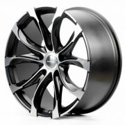 Cast Wheels CWV086 10x22 5x150 ET40 DIA110.1 (satin black full machined)