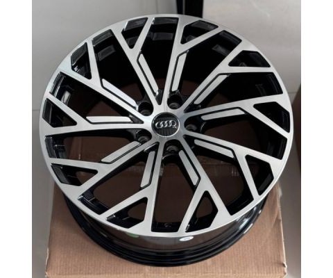 Replica Audi (A337) 8.5x19 5x112 ET35 DIA66.6 (gloss black machined face)