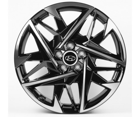 Replica Hyundai (HND296) 8x19 5x114.3 ET50 DIA67.1 (gloss black machined face)