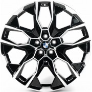 Replica BMW (B21295) 9.5x21 5x112 ET36 DIA66.6 (gloss black machined face)