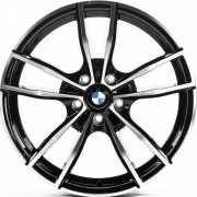Replica BMW (B18475) 8x18 5x120 ET34 DIA72.6 (gloss black machined face)