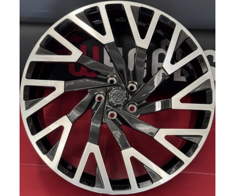 WS Forged WS-068C 9x21 5x112 ET37 DIA66.55 (gloss black machined face)