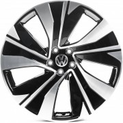 Replica Volkswagen (VV3336) 9x21 5x112 ET34 DIA57.1 (black machined face)