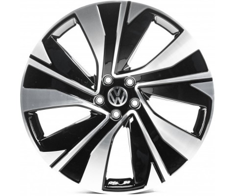 Replica Volkswagen (VV3336) 9x21 5x112 ET34 DIA57.1 (black machined face)