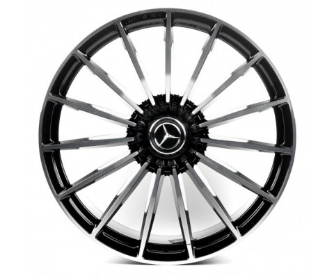 Replica Mercedes (MR2303140) 11.5x22 5x112 ET47 DIA66.6 (gloss black machined face)