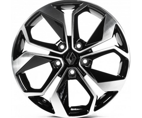 Replica Renault (RN861) 7x17 5x114.3 ET45 DIA66.1 (gloss black machined face)