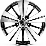 Replica Mercedes (MR3298) 7.5x18 5x112 ET52 DIA66.6 (black machined face)