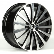 WS Forged WS1449 8x19 5x112 ET52 DIA66.6 (gloss black machined face)