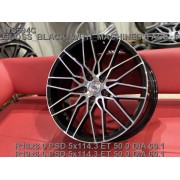 WS Forged WS594C 8x18 5x114.3 ET50 DIA60.1 (gloss black machined face)