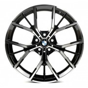 Replica BMW (B1667) 8x19 5x112 ET30 DIA66.6 (gloss black machined face)