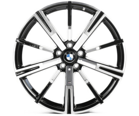 Replica BMW (B651) 8.5x20 5x112 ET25 DIA66.6 (gloss black machined face)